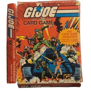 GI Joe Card Game By Hasbro 1982 Vintage Cobra Kids Collectible AS IS